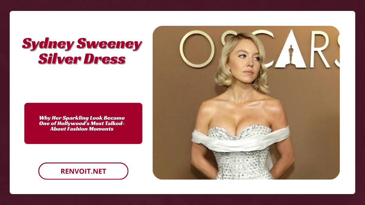 Sydney Sweeney Silver Dress